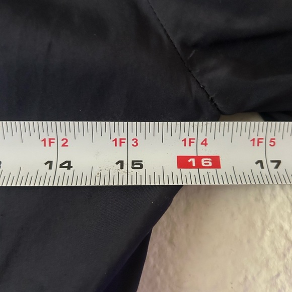 Tory Burch Dress Womens Sz 2 Navy Pleated Fit Flare Nautical Preppy Retro Button - Picture 2 of 16